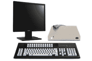 IBM 3488 InfoWindow II Twinax Terminal with New 122-Key KB and 17