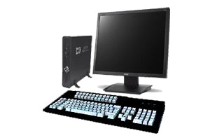 I-O Corporation 2677m Twinax Terminal with NEW 122-Key KB and 17 Inch Monitor