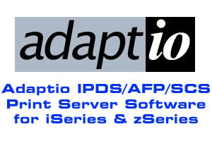 Adaptio IPDS Print Server Software - IPDS Printing on Network Printers - Per License Pricing