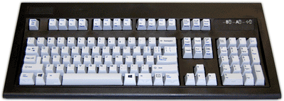 PC/5250 - 104-Key 5250 USB Keyboard for PCs & Thin Client Terminals, Tactile Feedback Keys, Black, USB