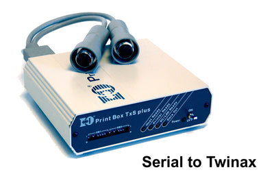 I-O Corporation TXP Plus - Attaches a Parallel or Serial Printer to a 5250 Twinax Host