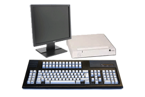 CLI 5476 Twinax Display Station - White (Factory Refurbished by CLI) with New 122-Key Keyboard and New 17 Inch LCD Monitor