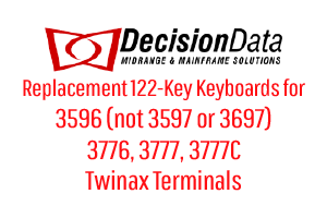 Replacement Keyboard for Decision Data 3596 (NOT 3597 or 3697), 3776, 3777, or 377c
